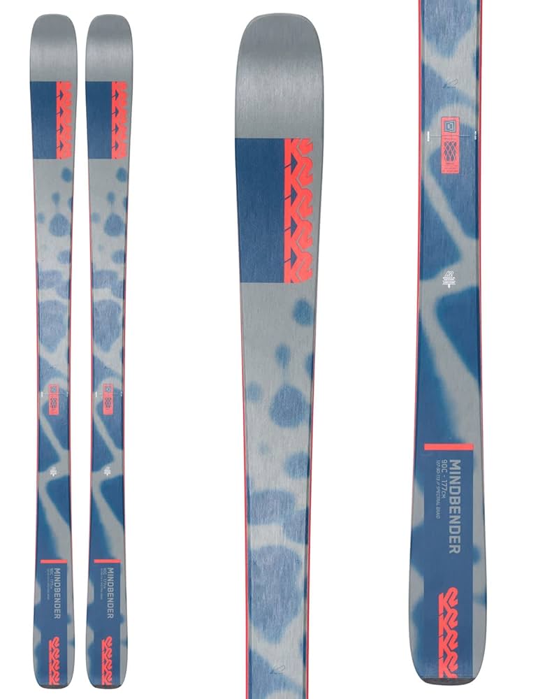 Amazon.com: K2 Mindbender 90 C Mens Skis 163cm : 運動和戶外活動
